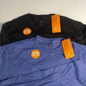 C9 by Champion Long Sleeve T Shirts Mens Size Large Set of Two Blue and Black